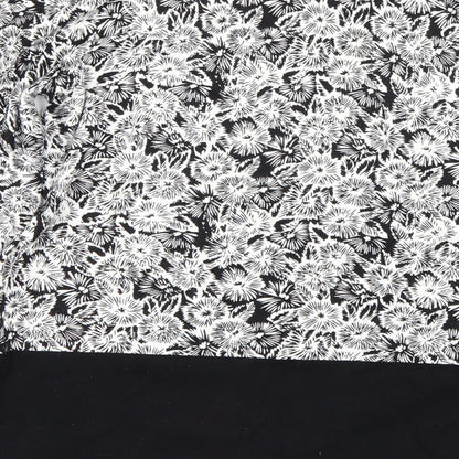 Next Womens Black Floral  Pullover Jumper Size 10