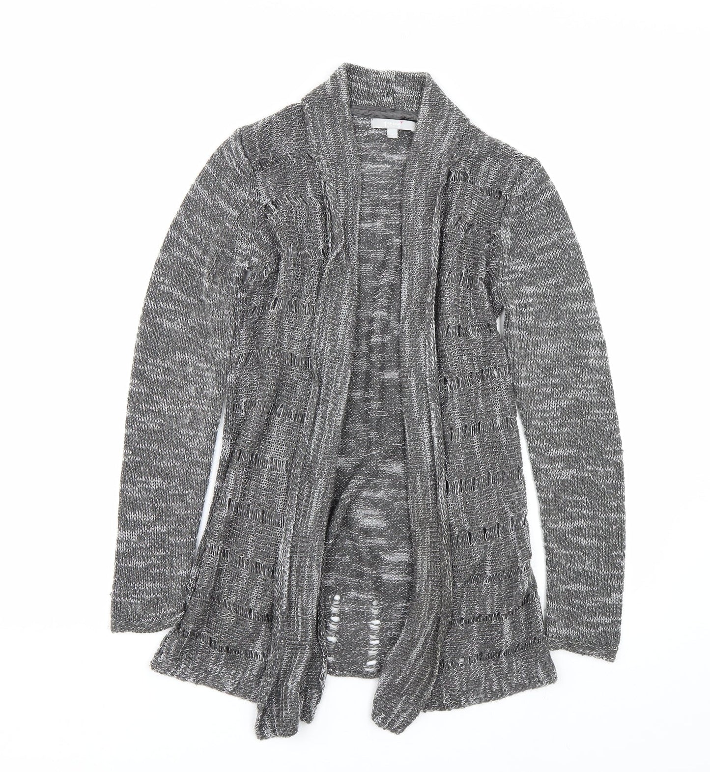 Per Una Womens Grey   Cardigan Jumper Size 8