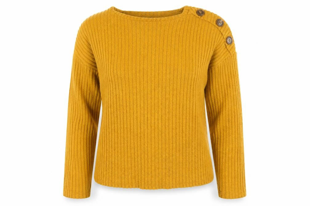 Primark Womens Yellow   Pullover Jumper Size S
