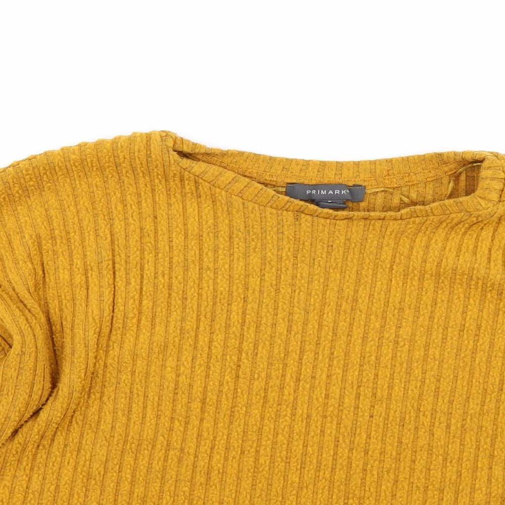 Primark Womens Yellow   Pullover Jumper Size S