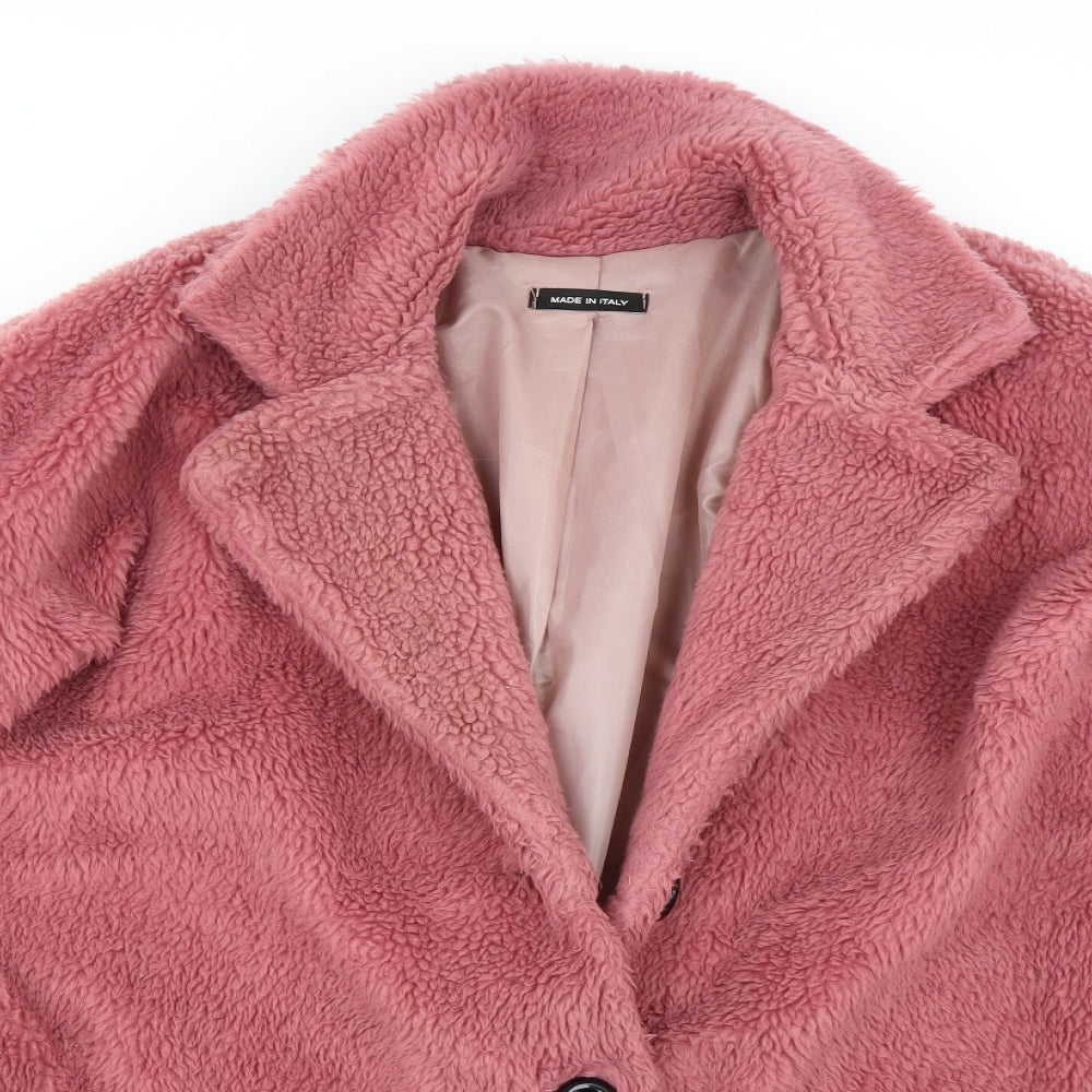 Preworn Womens Pink   Overcoat Coat Size S