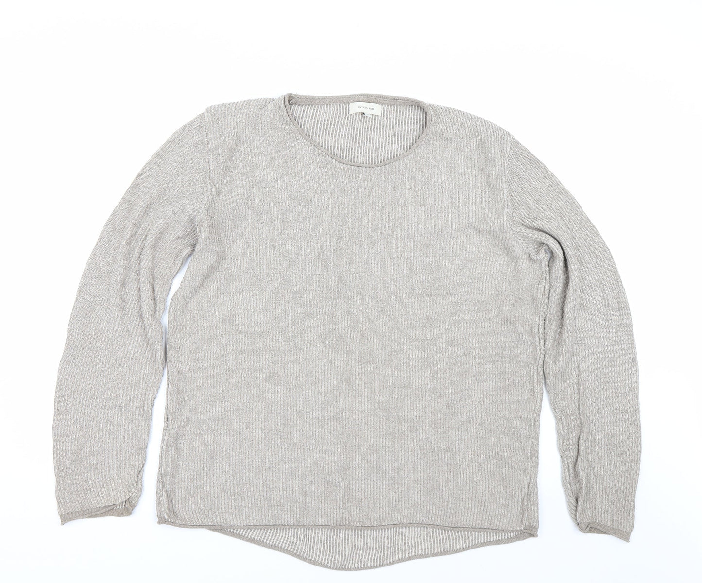 River Island Womens Beige   Pullover Jumper Size M