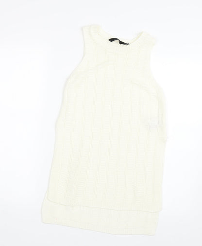 New Look Womens Beige   Basic Tank Size 8