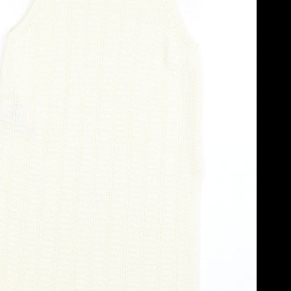 New Look Womens Beige   Basic Tank Size 8