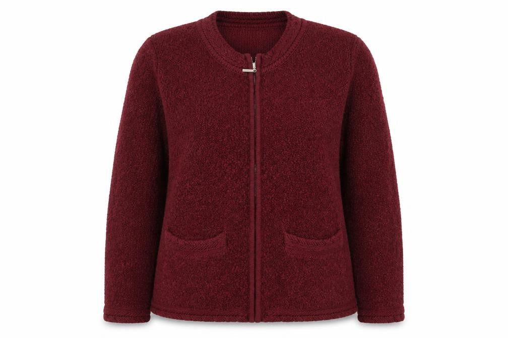 Bonmarché Womens Purple Full Zip Jumper Size M