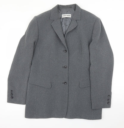 Preloved Gerry Weber Womens Grey   Jacket Blazer Size 14 - Front