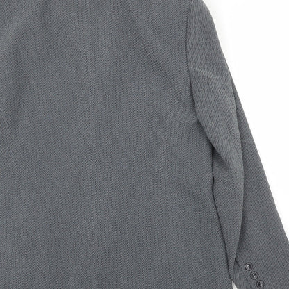 Preloved Gerry Weber Womens Grey   Jacket Blazer Size 14 - Label