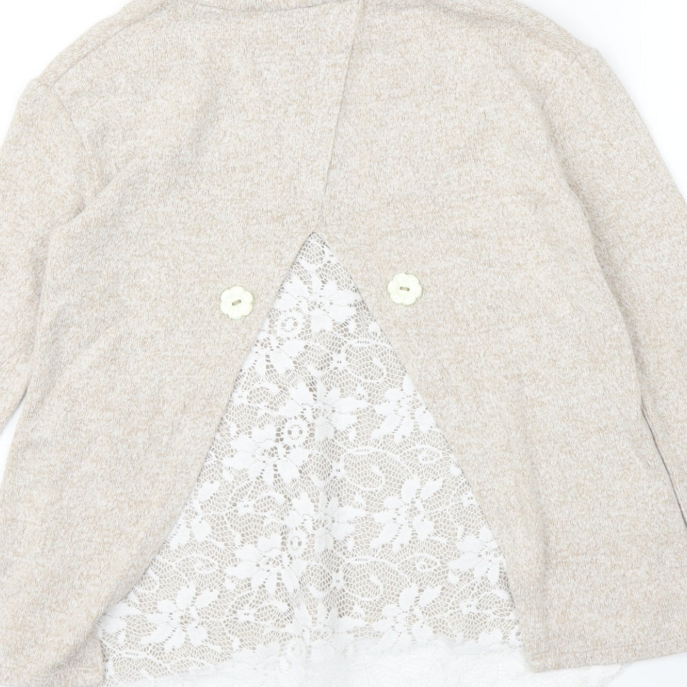 River Island Girls Beige   Pullover Jumper Size 7 Years