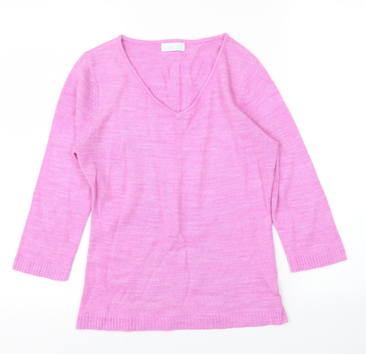 Liquid Womens Purple   Basic Blouse Size S