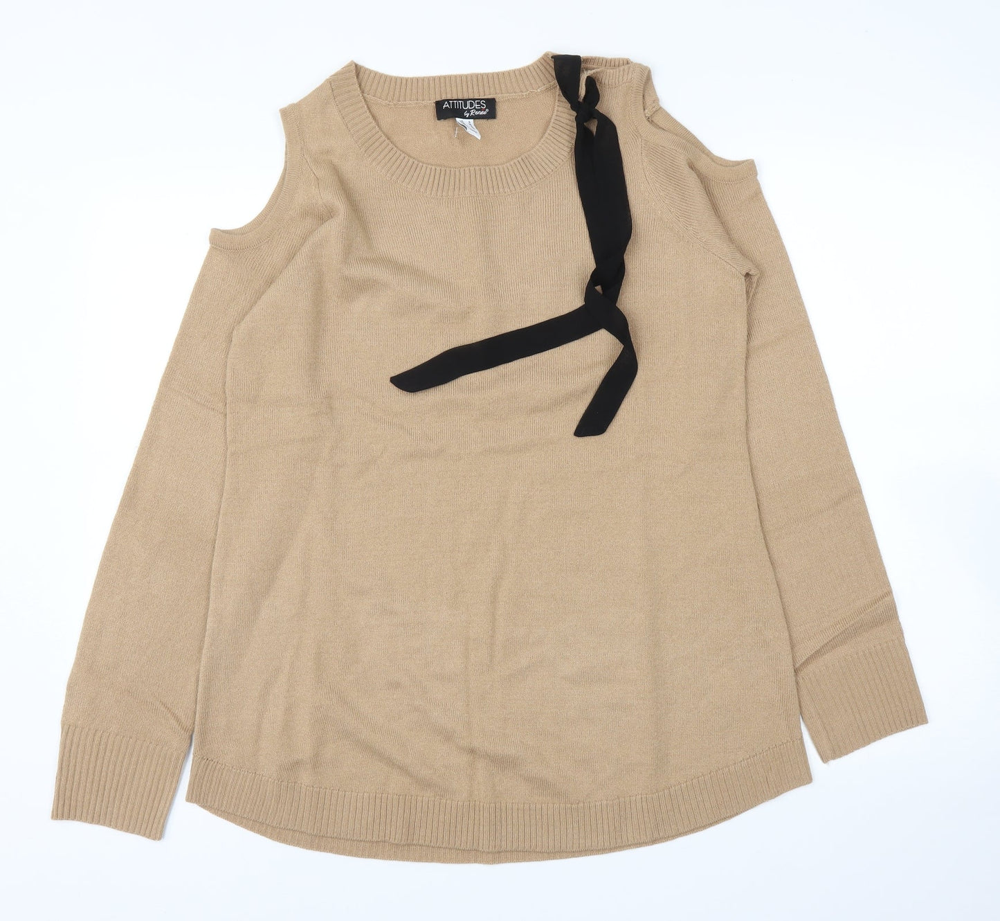 Attitudes Womens Beige   Tunic Jumper Size S