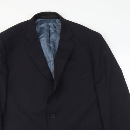 Impressions Mens Blue   Jacket Suit Jacket Size 46