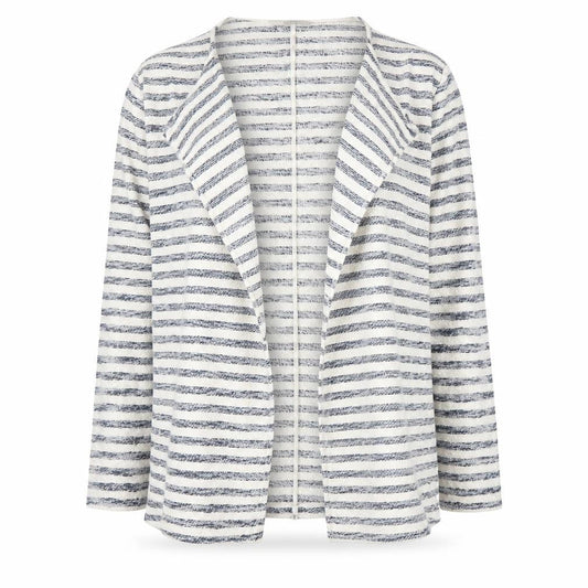 George Womens White Striped  Cardigan Jumper Size 10