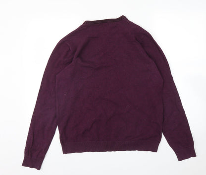 F&F Mens Purple   Pullover Jumper Size M