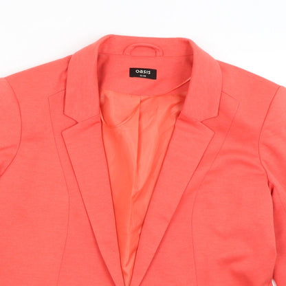 Oasis Womens Red   Jacket Blazer Size 12