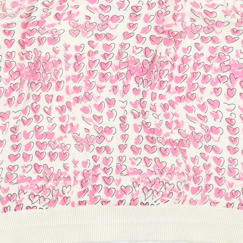 New Look Womens Ivory   Cardigan Jumper Size 6  - Hearts
