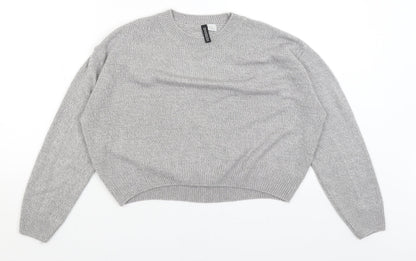 Divided Womens Grey   Pullover Jumper Size XS