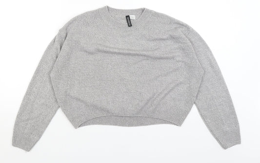 Divided Womens Grey   Pullover Jumper Size XS