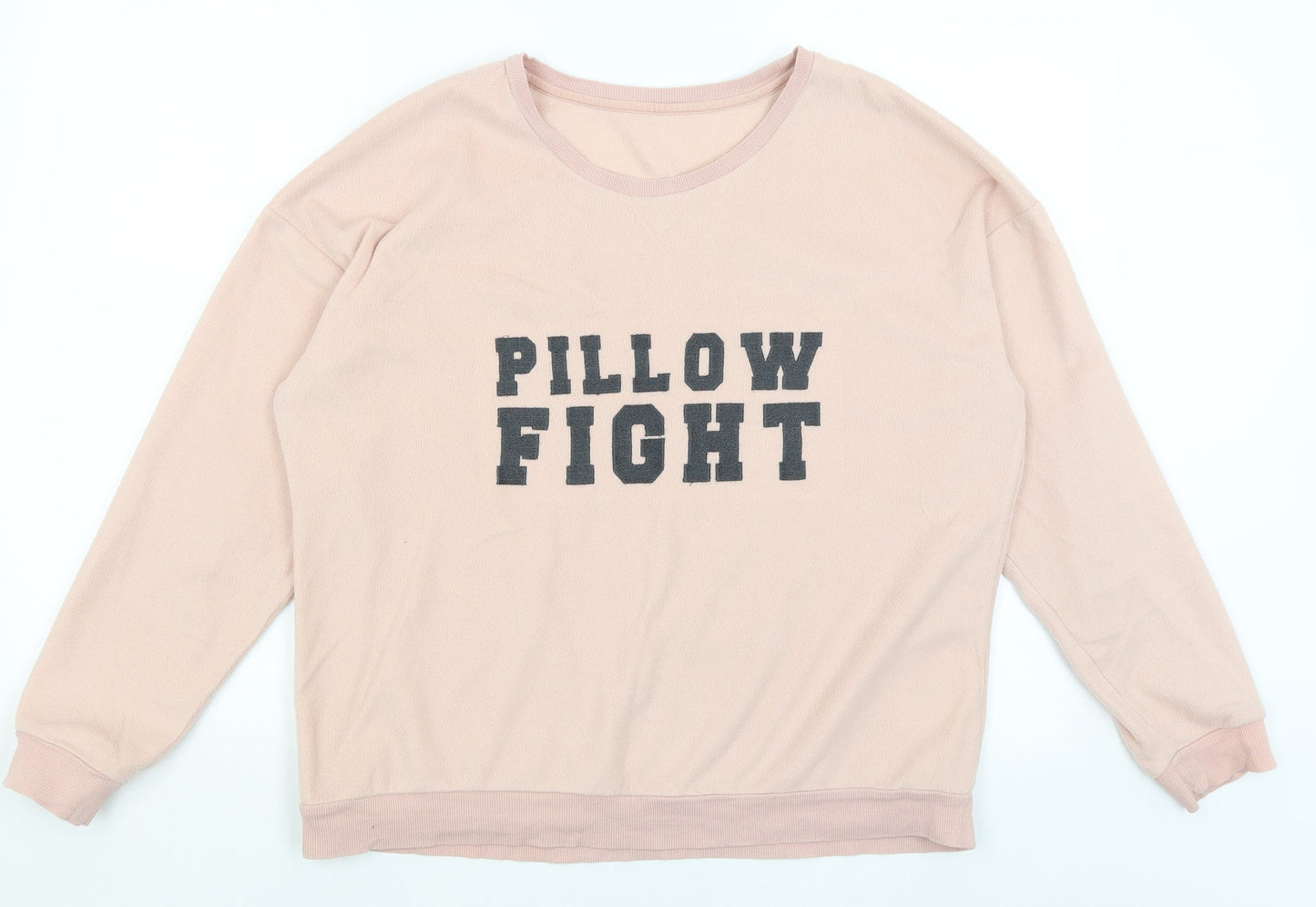 H&M Womens Pink   Pullover Jumper Size M  - Pillow Fight