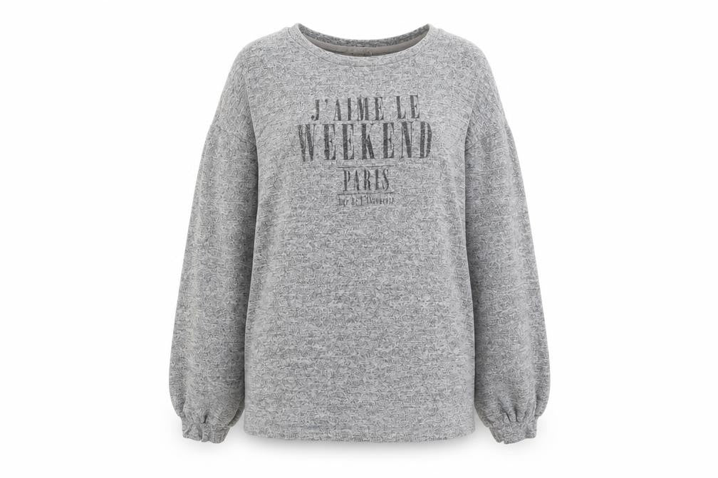 F&F Womens Grey   Pullover Jumper Size 6  - J'aime Le Weekend