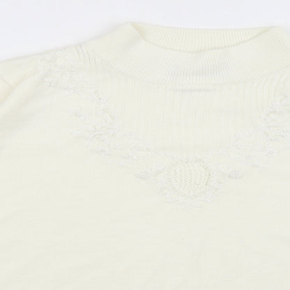 Bonmarché Womens Ivory Pullover Jumper Size M