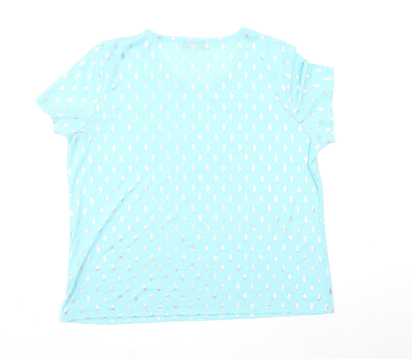 anna rose Womens Blue   Basic T-Shirt Size 2XL