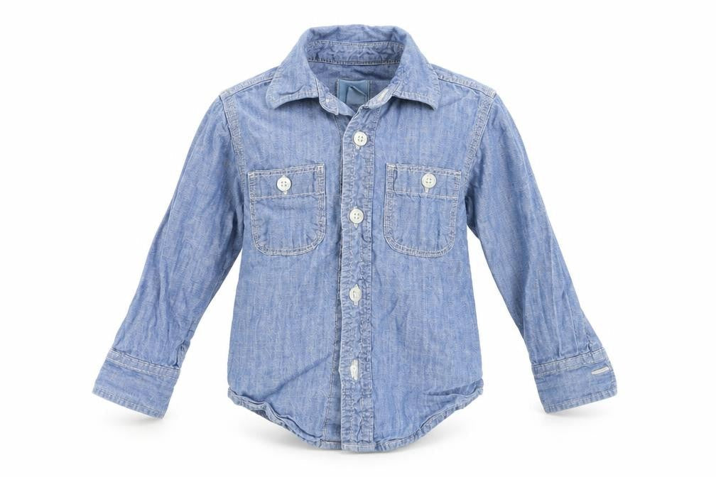 Gap Baby Blue   Basic Button-Up Size 24 Months