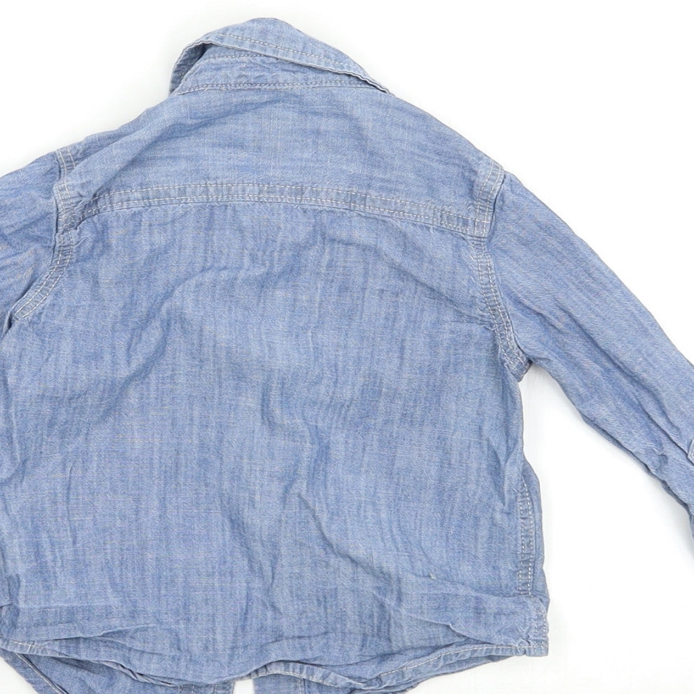 Gap Baby Blue   Basic Button-Up Size 24 Months