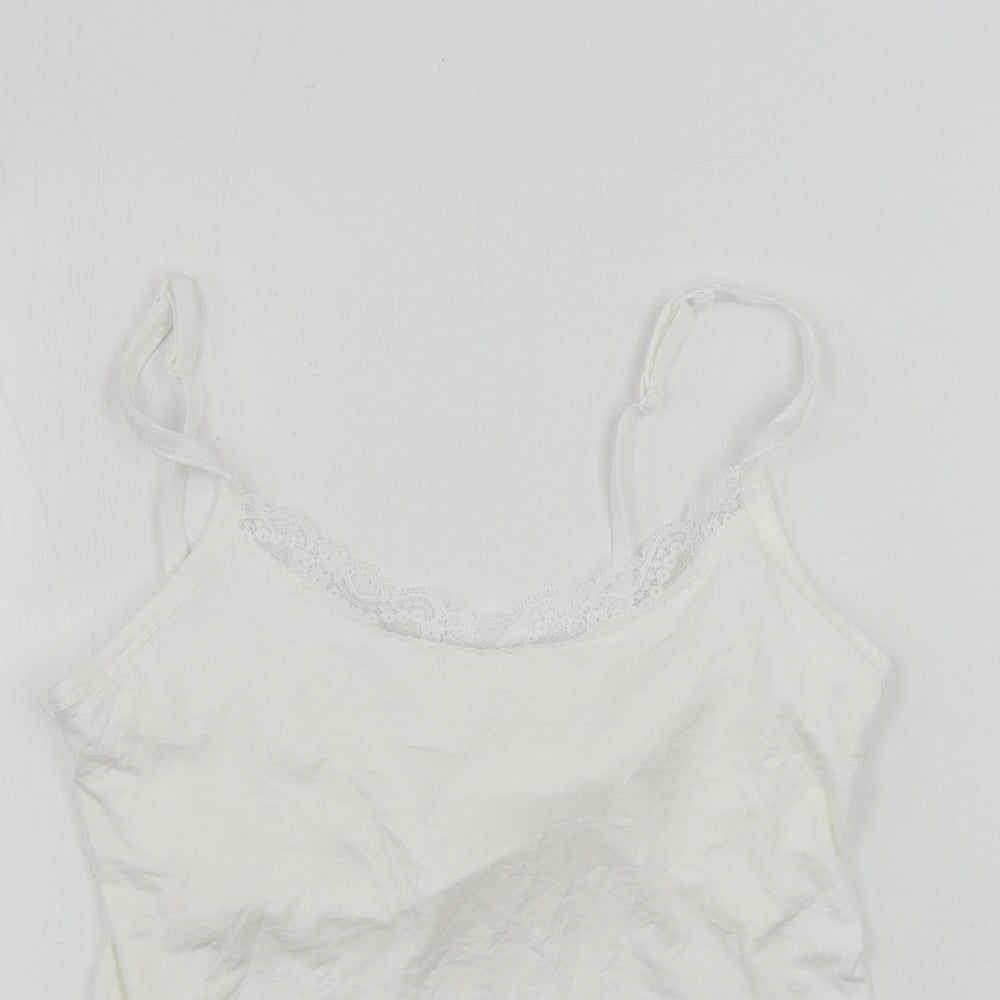 F&F  Girls White   Basic Tank Size 9-10 Years