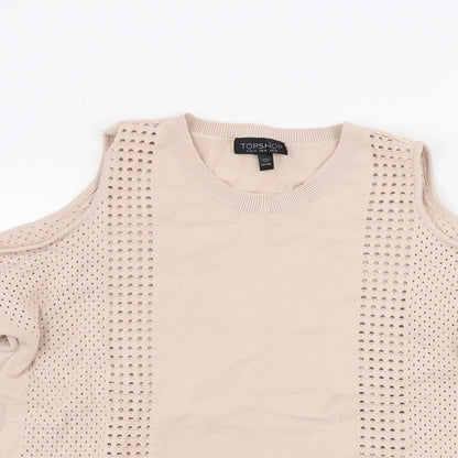 Topshop  Womens Pink   Pullover Jumper Size 8