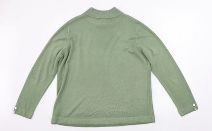 Bonmarché Womens Green Pullover Jumper Size L