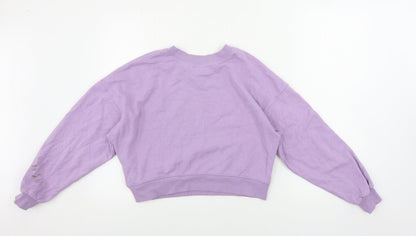 Pull&Bear Womens Purple   Pullover Jumper Size S