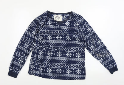 Debenhams  Womens Blue Geometric  Pullover Jumper Size 10