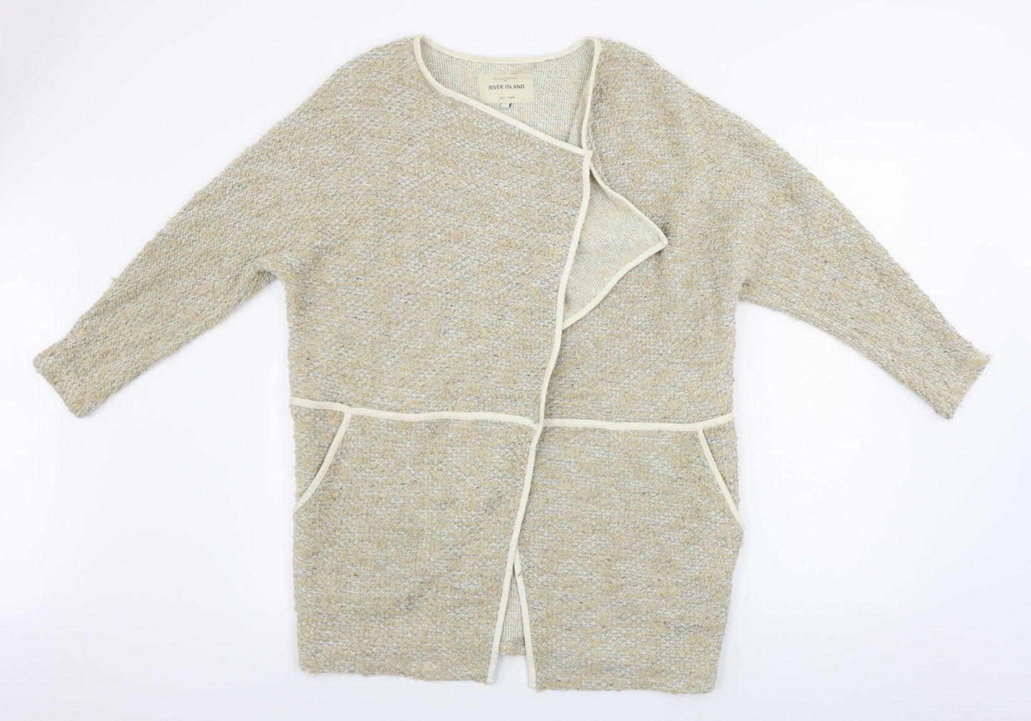 River Island  Womens Beige   Cardigan Jumper Size 10