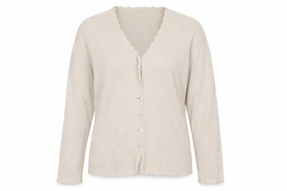 Amy Moore   Womens Beige   Cardigan Jumper Size L