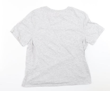 H&M Womens Grey   Basic T-Shirt Size M
