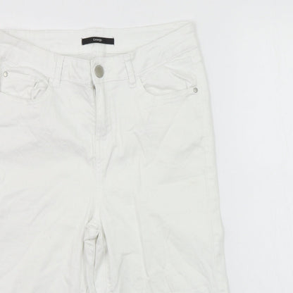 George Womens White   Trousers  Size 12 L24 in