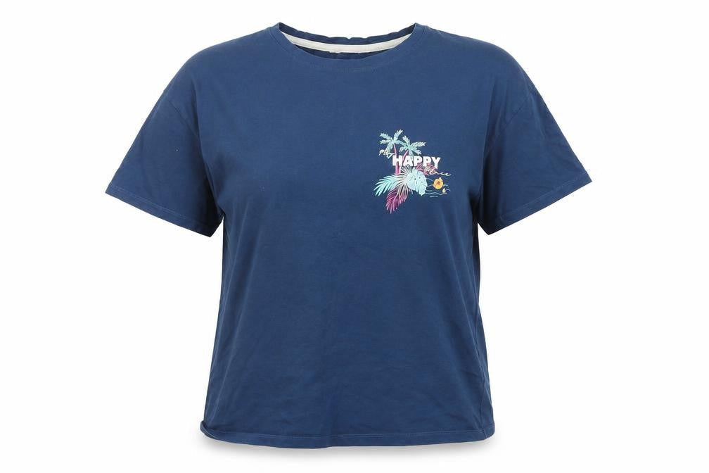 Marks & Spencer Womens Blue   Basic T-Shirt Size 12
