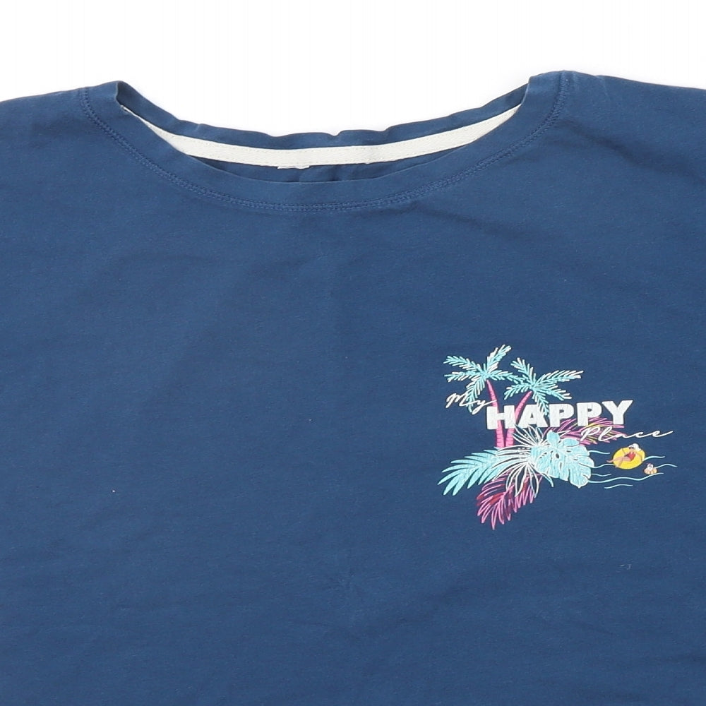 Marks and Spencer Womens Blue   Basic T-Shirt Size 12
