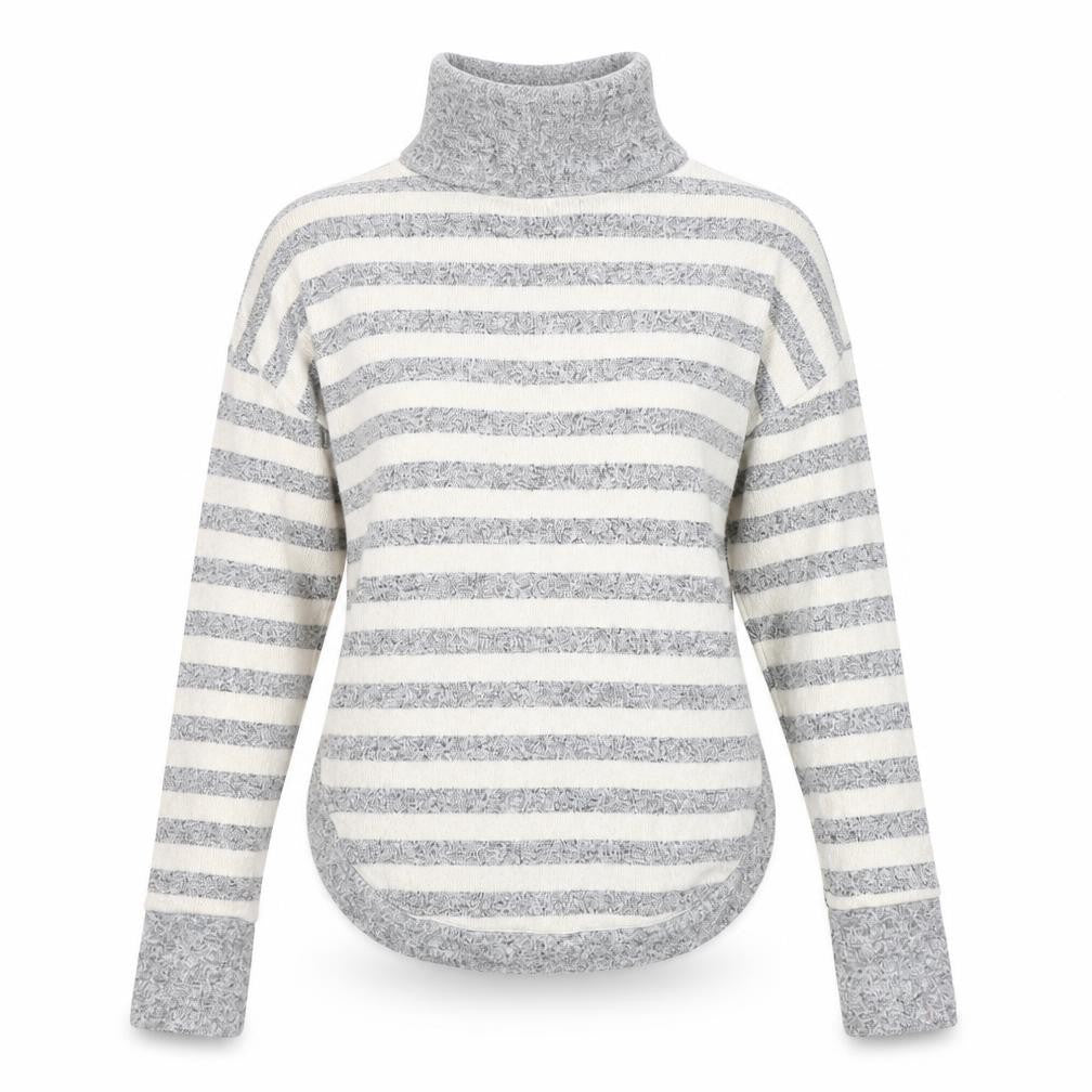 JETON Womens Beige Striped  Pullover Jumper Size S