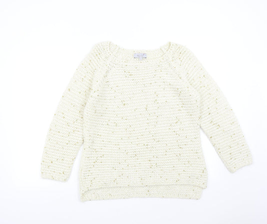 M&S Womens Beige   Pullover Jumper Size 16