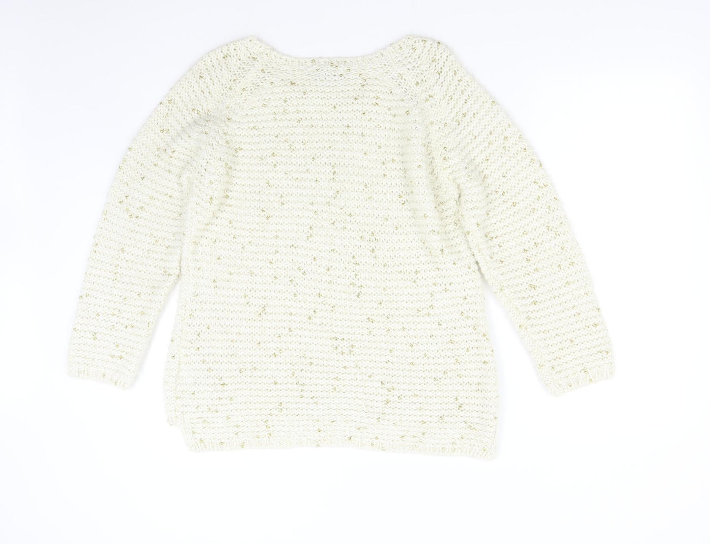 M&S Womens Beige   Pullover Jumper Size 16