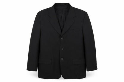 Woods & Gray Mens Black Striped  Jacket Suit Jacket Size 42