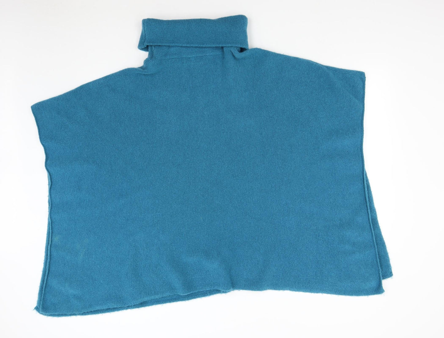 Pomodoro Womens Blue  Knit Jacket Poncho One Size