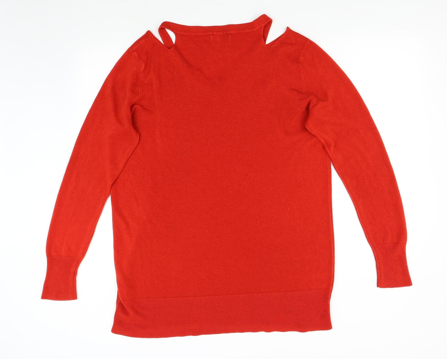 Matalan Womens Red  Knit Pullover Jumper Size XL