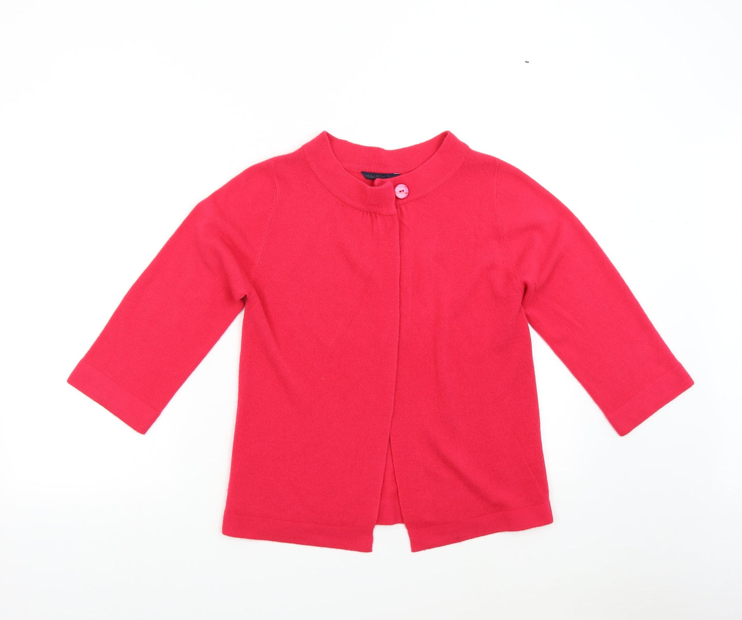 sARAH hAMILTON Womens Pink  Knit Cardigan Jumper Size M