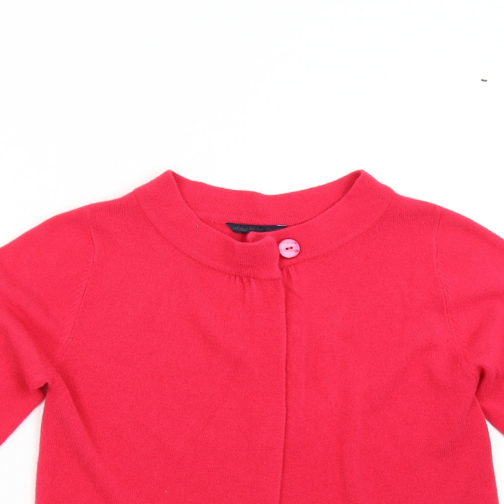 sARAH hAMILTON Womens Pink  Knit Cardigan Jumper Size M