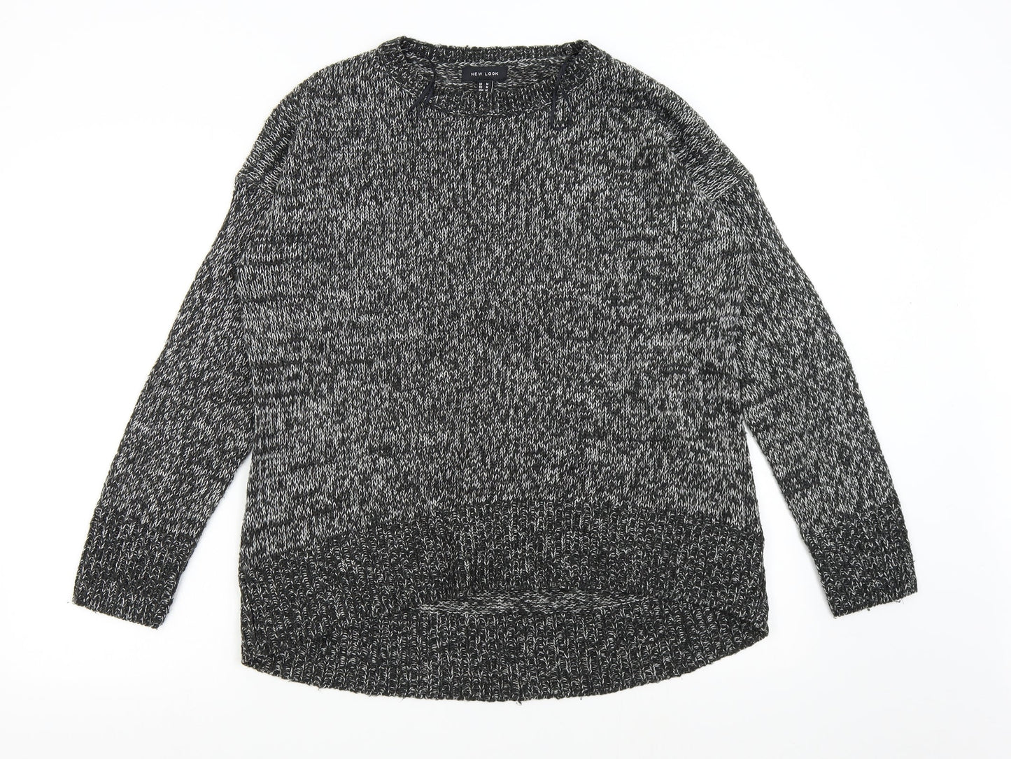 New Look Womens Grey  Knit Pullover Jumper Size M