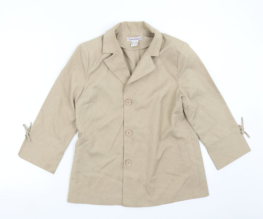Charmance Womens Brown   Jacket Blazer Size 12