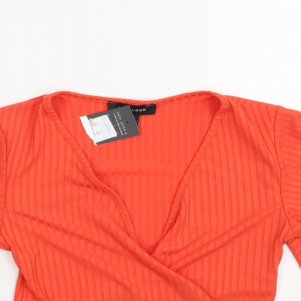 Newlook Womens Orange   Basic Blouse Size 8