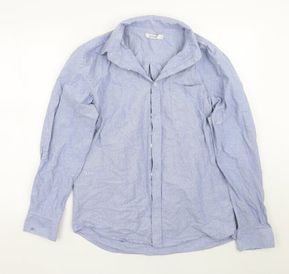 Onfire Mens Blue    Button-Up Size M
